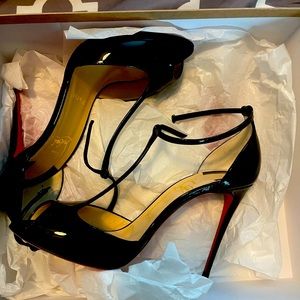 Final Price Cut - Like New Authentic Christian Louboutin Senora T-Strap Heels!